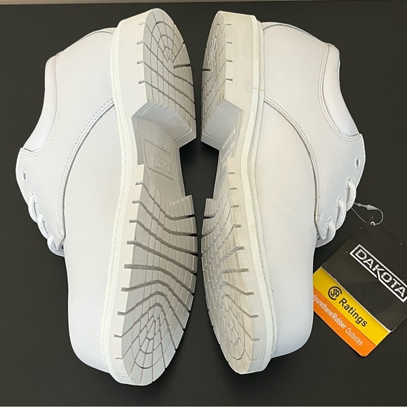 NWT Dakota White Steel Toe Work Shoes - Picture 6 of 16
